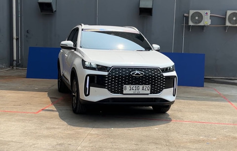 Chery Tiggo Cross CSH Hybrid di GIIAS 2025. Foto: Syahrul Ghiffari/kumparan