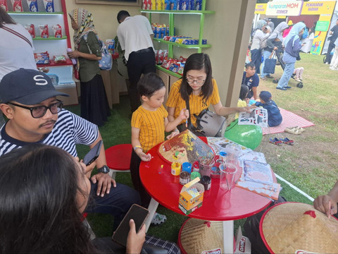 NUVO Family juga menghadirkan booth interaktif dan workshop yang mengajak anak-anak untuk berkreasi. Foto: kumparan