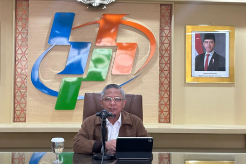 Deputi Bidang Neraca dan Analisis Statistik BPS Moh. Edy Mahmud dalam konferensi pers di Kantor Pusat BPS, Selasa (5/8/2025). Foto: Ave Airiza Gunanto/kumparan