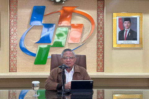Deputi Bidang Neraca dan Analisis Statistik BPS Moh. Edy Mahmud dalam konferensi pers di Kantor Pusat BPS, Selasa (5/8/2025). Foto: Ave Airiza Gunanto/kumparan