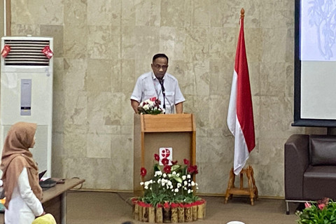 Kepala Pusat Riset Tanaman Perkebunan Badan Riset dan Inovasi Nasional (BRIN), Setiari Marwanto, pada acara Lokakarya Kakao di Bogor, Rabu (6/8/2025). Foto: Muhammad Fhandra/kumparan