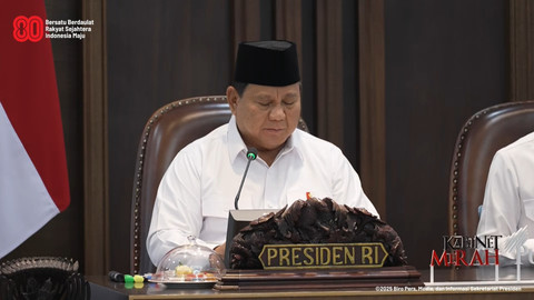 Presiden Prabowo Subianto memimpin Sidang Kabinet Paripurna (SKP) di Istana Kepresidenan, Jakarta, pada Rabu (6/8/2025). Foto: YouTube/ Sekretariat Presiden
