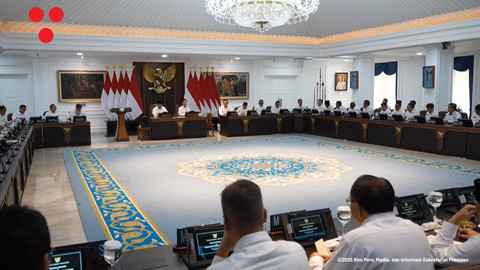 Suasana Sidang Kabinet Paripurna (SKP) di Istana Kepresidenan, Jakarta, pada Rabu (6/8/2025). Foto: YouTube/ Sekretariat Presiden
