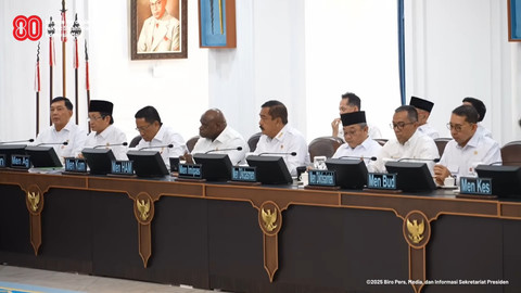 Suasana Sidang Kabinet Paripurna (SKP) di Istana Kepresidenan, Jakarta, pada Rabu (6/8/2025). Foto: YouTube/ Sekretariat Presiden