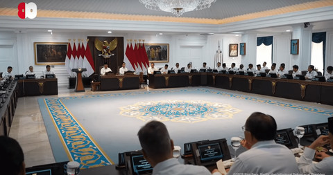 Presiden Prabowo memimpin Rapat Kabinet Paripurna di Jakarta, Rabu (6/8/2025). Foto: Dok. Youtube Setpres