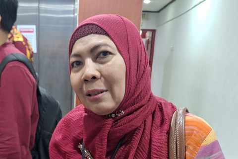 Sekretaris Deputi Bidang Sistem Informasi dan Digitalisasi Manajemen Aparatur Sipil Negara BKN, Jumiati ditemui usai forum publik RI di Gedung Ombudsman RI, Jakarta Selatan, Kamis (7/8/2025). Foto: Argya Maheswara/kumparan