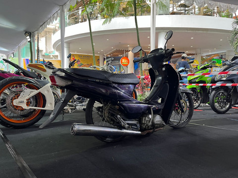 Honda Modif Contest 2025 di Bandung yang berlangsung pada Sabtu (9/8/2025). Foto: Syahrul Ghiffari/kumparan