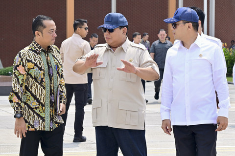 Presiden Republik Indonesia, Prabowo Subianto melakukan kunjungan kerja ke Singapura untuk menghadiri Parade Hari Nasional Singapura 2025, pada Sabtu (9/8/2025). Foto: Rusman - Biro Pers Sekretariat Presiden