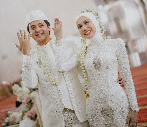 Pernikahan Arbani Yasiz dan Raissa Ramadhani. Foto: Instagram/arbaniyasiz