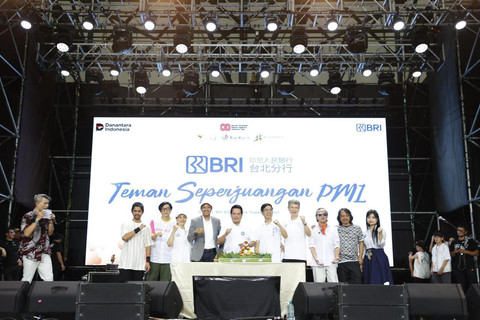 BRI resmikan kantor cabang di Taiwan lewat perayaan “BRI Taipei Teman Seperjuangan PMI” di New Taipei City Hall Plaza pada Sabtu (9/8/2025). Foto: Dok. BRI