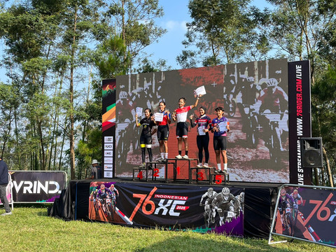 Kejuaraan 76 balap sepeda cross-country (IXC) di Bukit Klangon, Yogyakarta. Foto: Azrumi El Ghazali/kumparan