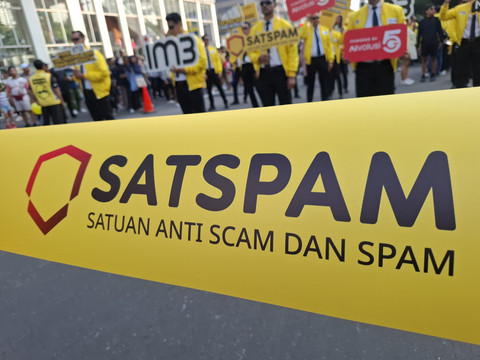 Peluncuran fitur proteksi spam dan penipuan IM3 SATSPAM. Foto: kumparan/Muhammad Ardiyansyah.