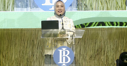 Deputi Gubernur BI, Aida S Budiman dalam acara Karya Kreatif Indonesia di JCC Senayan, Minggu (10/8/2025). Foto: Bank Indonesia
