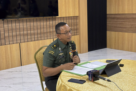 Kadispenad Brigjen Wahyu Yudhayana di Dispenad Mabes TNI AD, Jakarta pada Senin (11/8/2025). Foto: Abid Raihan/kumparan