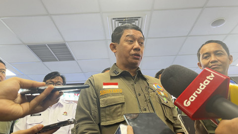 Kepala Badan Nasional Penanggulangan Bencana (BNPB) Suharyanto di Gedung MHEWS BMKG, Kemayoran, Jakarta Pusat, Selasa (12/8/2025). Foto: Nasywa Athifah/kumparan