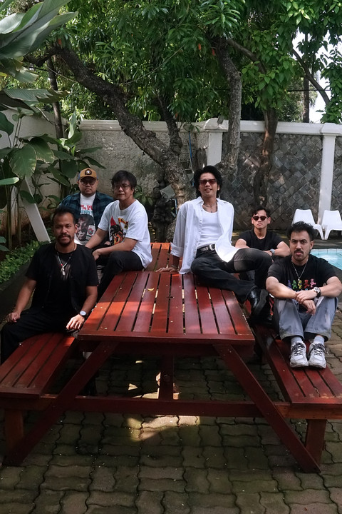Band Nidji berkunjung ke kumparan, Rabu (13/8/2025). Foto: Febria Adha Larasati/kumparan