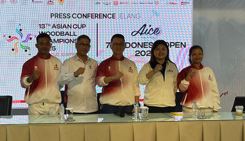 Konferensi pers Asian Cup Woodball Championship 2025 di Kantor NOC, Jakarta, Rabu (13/8). Foto: Azrumi El Ghazali/kumparan