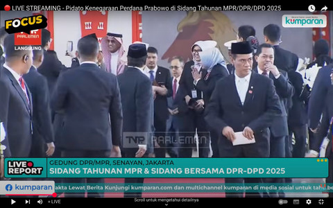 Menteri Pertanian (Mentan) Andi Amran Sulaiman di Gedung Parlemen, Jakarta, berbarengan, Jumat (15/8/2025). Foto: Dok. Youtube/kumparan