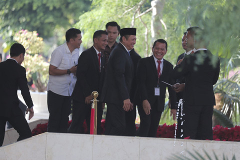 Ketua MPR RI periode 2019-2024 Bambang Soesatyo tiba untuk menghadiri Sidang tahunan DPR/MPR di Senayan, Jakarta, Jumat (15/8/2025). Foto: Iqbal Firdaus/kumparan