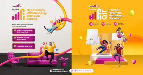 Indosat HiFi dan HiFi Air untuk internet keluarga di rumah. Foto: dok. Indosat