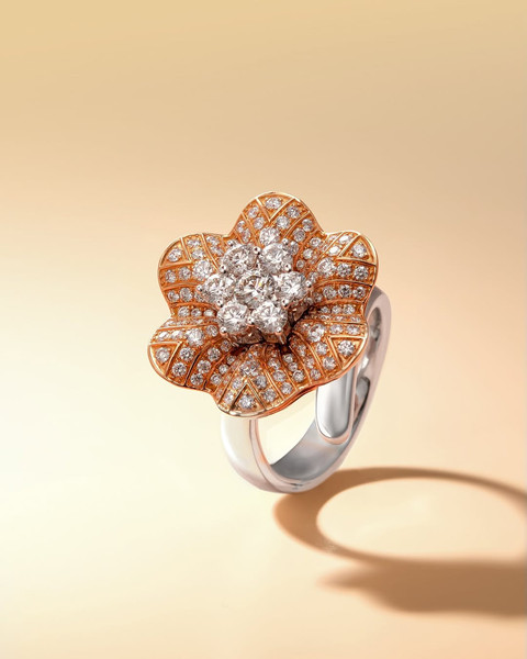 Koleksi Water Lily Frank & co. bertatahkan berlian alami Frank Fire. Foto: Frank & co.