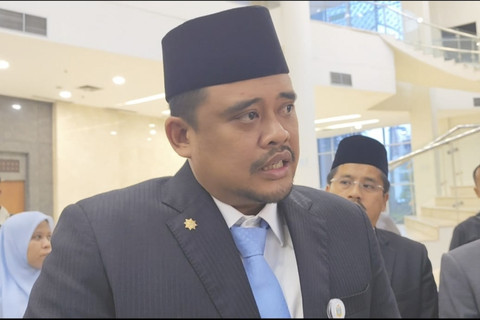 Gubernur Sumatera Utara Bobby Nasution saat ditemui di Kantor DPRD Sumut, Medan, Jumat (15/8/2025). Foto: Amar Marpaung/kumparan