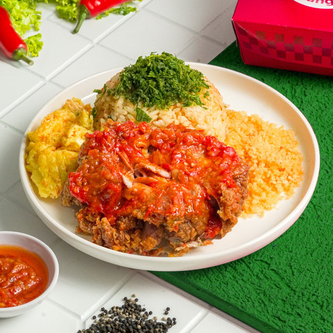 Menu andalan di Ayam Bang Dava. Foto: Istimewa