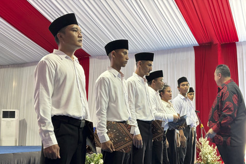 Pemberian remisi untuk narapidana di Rutan Salemba pada Minggu (17/8/2025). Foto: Abid Raihan/kumparan
