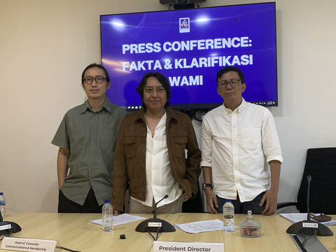 WAMI menggelar konferensi pers di Pancoran, Jakarta Selatan, Selasa (19/8/2025). Foto: Vincentius Mario/kumparan