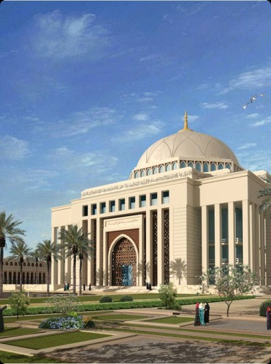 Interior bangunan Princess Nourah bint Abdulrahman University. Foto: Princess Nourah bint Abdulrahman University