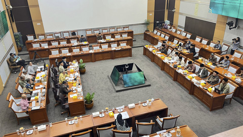 Rapat Komisi VIII DPR dengan Organisasi Kemasyarakatan Islam Indonesia di Kompleks Parlemen Senayan, Jakarta, Rabu (20/8/2025). Foto: Nasywa Athifah/kumparan