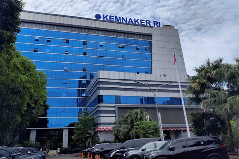 Suasana di kantor Kementerian Ketenagakerjaan, Jakarta, Kamis (21/8/2025). Foto: Rachmadi Rasyad/kumparan