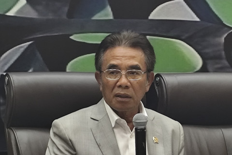 Wakil Ketua Komisi IV DPR RI Panggah Susanto dalam diskusi Koordinatoriat Wartawan Parlemen (KWP) di Kompleks Parlemen Senayan, Jakarta, Kamis (21/8/2025). Foto: Widya Islamiati/kumparan