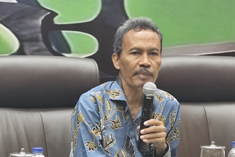Pengamat Pertanian Asosiasi Ekonomi Politik Indonesia (AEPI) Khudori dalam diskusi Koordinatoriat Wartawan Parlemen (KWP) di Kompleks Parlemen Senayan, Jakarta, Kamis (21/8/2025). Foto: Widya Islamiati/kumparan