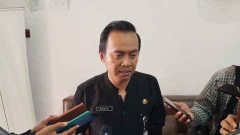 Mantan Inspektur Daerah Pati, Agus Eko Wibowo, saat menghadiri undangan Pansus Pemakzulan Bupati Pati Sudewo di Ruang Banggar DPRD Pati, Kamis (21/8/2025). Foto: kumparan