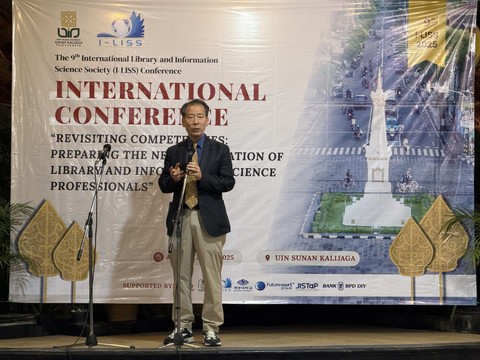 Kata sambutan oleh Prof. Dong-Geun Oh, Ph.D dari Keimyung University, South Korea Foto: Gracetika/Pandangan Jogja