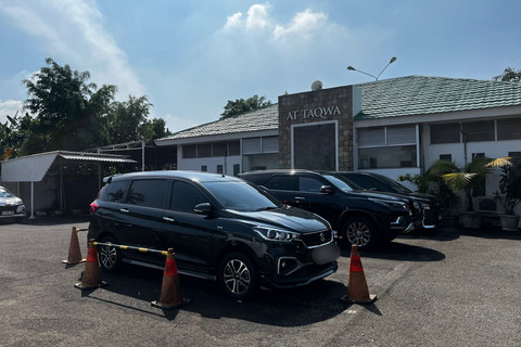 Lokasi penculikan pegawai Bank di lahan parkir, Pasar Rebo, Jakarta... </div>
<div class=