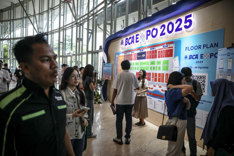 Gelaran BCA Expo 2025 di Indonesia Convention Exhibition (ICE) BSD, Tangerang, Jumat (22/8/2025). Foto: Aditia Noviansyah/kumparan