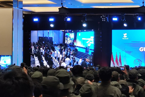 Presiden Prabowo Subianto hadiri acara Retreat Guru dan Kepala Sekolah Rakyat di JIExpo Kemayoran, Jakarta pada Jumat (22/8/2025) Foto: Luthfi Humam/kumparan