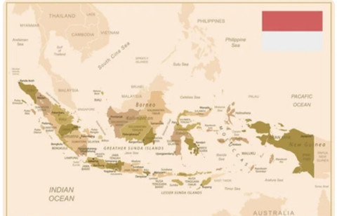 Peta Indonesia. Sumber: shutterstock.