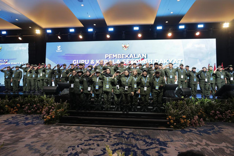 Suasana saat Retreat kepala sekolah dan guru Sekolah Rakyat di JIExpo Kemayoran, Jakarta, Jumat (22/8/2025). Foto: Dok. Kemensos