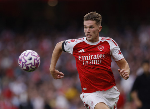 Aksi Viktor Gyokeres saat Arsenal vs Leeds United dalam laga pekan kedua Liga Inggris 2025/26 di Stadion Emirates, London, Sabtu (23/8) malam WIB. Foto: Action Images via Reuters/Andrew Couldridge