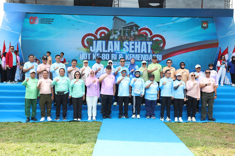Menteri Dalam Negeri (Mendagri) Muhammad Tito Karnavian pada Puncak Peringatan HUT ke-80 Kementerian Dalam Negeri (Kemendagri) di area Istana Anak, Taman Mini Indone... </div>
<div class=