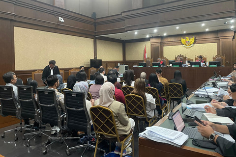 Sidang pemeriksaan saksi kasus dugaan korupsi investasi fiktif di PT Taspen (Persero) di Pengadilan Tipikor Jakarta, Senin (25/8/2025). Foto: Fadhil Pramudya/kumparan