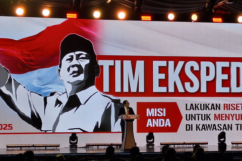 Wakil Menteri Perindustrian (Wamenperin) Faisol Riza dalam pelepasan Tim Ekspedisi Patriot di Balai Kartini, Jakarta Selatan pada Senin (25/8/2025). Foto: Argya Maheswara/kumparan