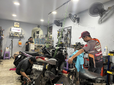 Bengkel sepaialis motor matik, Matic Mania. Foto: Fitra Andrianto/kumparan