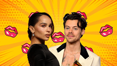 Zoe Kravitz dan Harry Styles. Foto: AFP