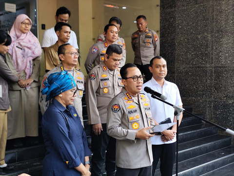 Kabid Humas Polda Metro Jaya, Kombes Ade Ary Syam Indradi di Polda Metro Jaya, Selasa (26/8/2025). Foto: Rachmadi Rasyad/kumparan