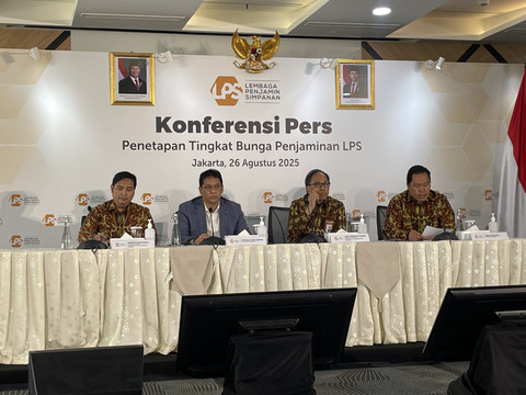 Konferensi pers di Kantor LPS, Jakarta Selatan, Selasa (26/8/2025). Foto: Najma Ramadhanya/kumparan.