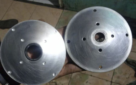 Ilustrasi pulley depan bolong-bolong. Foto: Dok. Istimewa